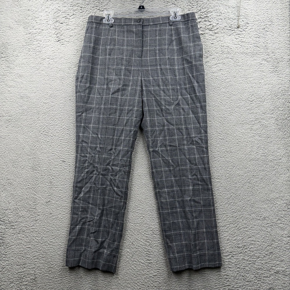 Vintage Pendleton Womens High Rise Pleated Trousers Tan Sz 12 Plaid Disco Office